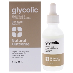 NATURAL OUTCOME Glycolic Acid Renewal Serum By for Women - 2 OZ Serum