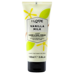 I LOVE COSMETICS Scented Hand And Nail Cream - Vanilla Milk By for Women - 3.4 OZ Cream