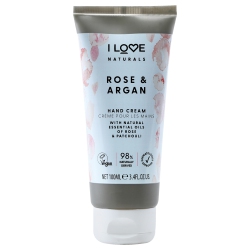 I LOVE COSMETICS Naturals Hand Cream - Rose And Argan By for Women - 3.4 OZ Cream