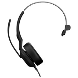 Jabra Evolve2 On-Ear Noise Cancelling Bluetooth Headset with Built-in Microphone (25089-899-799) - Black