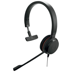 Jabra Evolve 20 On-Ear Headset with Built-in Microphone (4993-823-189-01) - Black