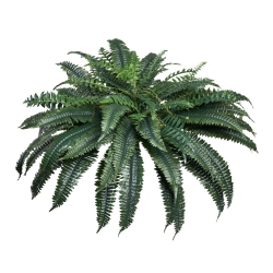 VEVOR 43-47 Inch Artificial Ferns, Natural Spread Diameter, Large Hanging Artificial Boston Ferns, Fake Plant Wall Decor \w 88 Branches, Faux Fern