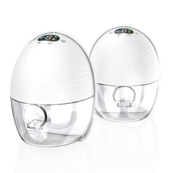 MYACUC 2PCs Wearable Breast Pump With 24MM Flanges, Low-Noise And Painless Hands Free Electric Breast Pump