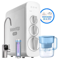 WATERDROP G3P800 Reverse Osmosis System Extra Wd-Pt-07B Water Filter Pitcher
