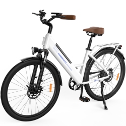 ISINWHEEL Ucity Adults Cruiser Electric Bike (750W Motor/ 88+Km Range/ 32Km/h Top Speed/26" Tires/shimano 7 Speed/dual Suspension/ul 2271/2789