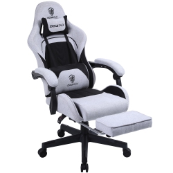 DOWINX High Back Gaming Chair for Adults Big And Tall, Office Chair Fabric \w Pocket Spring Cushion, Ergonomic Computer Chair \w Massage Lumbar