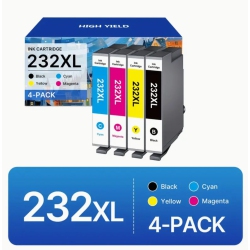 PRISMI 232Xl 232 Ink Cartridges Combo Pack Replacement for Epson 232 T232Xl 232Xl Works \w Expression Home Xp-4200 Xp-4205 Xp4205 Workforce Wf-2950