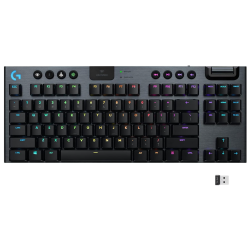 LOGITECH G915 Tkl Tenkeyless Lightspeed Wireless RGB Mechanical Gaming Keyboard, Low Profile Switch Options, Lightsync RGB - Linear - (‎920-009512)