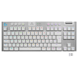 LOGITECH G915 Tkl Tenkeyless Lightspeed Wireless RGB Mechanical Gaming Keyboard, Low Profile Switch Options, Lightsync RGB - Tactile - (‎920-009660)