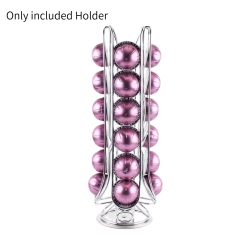 MYACUC Coffee Capsule Holder, Compatible With Vertuo, Not Sold Or Created By Vertuo, Max Capacity 24PCs Pod, Rotating Coffee Pod Stand Rack