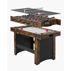 VEVOR 3-In-1 Combo Game Table Set, 54" Air Hockey Table, Multi Combination Table \w Air Hockey, Ping Pong, Foosball, Pushers & Pucks, Air Powered