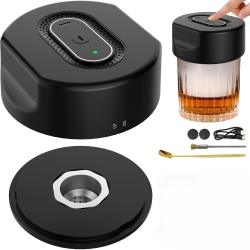 MYACUC Whiskey Smoker Kit -Electric Cocktail Smoker Kit, Rechargeable Old Fashioned Smoker Kit, Drink Smoker Gifts for Men/dad/hUSBand(Flavors Wood