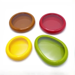 MYACUC 4 PCs Silicone Fruit Vegetable Airtight Fresh Storage Box Avocado Saver And Onion Storage Set Reusable Fridge Fresh Pod Food Storage