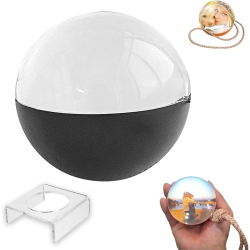 CHSSHA00 2.7Inch Crystal Ball \w Electronic Display, Custom Light-Up Sphere Personalized Digital Memory Display—Uploadable Videos & Photos