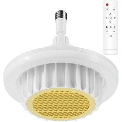 CHSSHA00 Ceiling Heater Fan Light – Bathroom Heat Lamp Fixture \w Overhead Heating, Remote Control, Ideal for Bathrooms, Patios, And Indoor Spaces