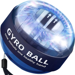 CHSSHA00 Gyroscopic Ball for Wrist With Original Bag, Arm Strengthening Wrist Strengthening for Bones And Muscles (Coloured Lights) In Black