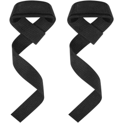 CHSSHA00 Weightlifting Wrist Straps - Non-Slip Cotton Padding - for Weightlifting, Fitness, Strength Training, Powerlifting (Pair)