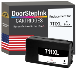 DOORSTEPINK Remanufactured In The Usa Ink Cartridge for HP 711Xl (Cz133A) In Black