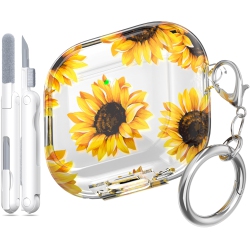 HLD for Airpods 4Th Generation Case Cover 2024, Military-Grade Shockproof, Soft Tpu Highly Transparent Anti-Yellowing for Airpods 4 Case \w Cleaning