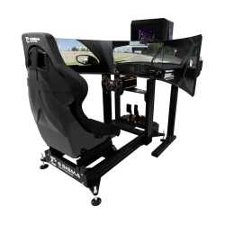 6 SIGMA SIM RACING 6S-120 / Asetek Forte Turnkey - 6S-120 Chassis, Gtr Seat, Asetek Forte Bundle, 6S Custom PC, Msi 32Inch Gaming Monitor, Triple