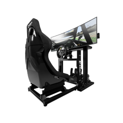 6 SIGMA SIM RACING 6S-Slim & Moza R5 Turnkey Sim Racing Simulator - 6S-Slim Chassis, Gtr Seat, Moza R5 Bundle, 6S Custom PC, Msi 49Inch Ultra Wide