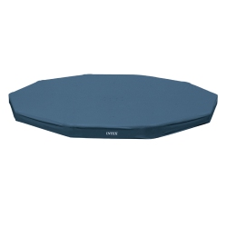 INTEX 28032E 15 Foot Round Above Ground Swimming Pool Cover, (Pool Cover Only)