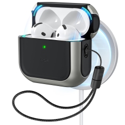 HLD for Airpods 4 Case, Compatible \w Airpods 4Th Generation Case (2024) (USB-C), Compatible \w Magsafe, Drop Protection Cover \w Lanyard, Magnetic