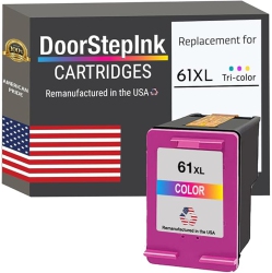 DOORSTEPINK Brand for HP 61Xl (Ch564Wn) Color Remanufactured In The Usa Ink Cartridges