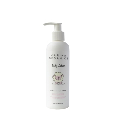 CARINA ORGANICS Extra Gentle Baby Lotion, Organic & Natural, for Sensitive Skin, Whole Body, 250 Ml In White