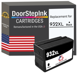 DOORSTEPINK Brand for HP 932Xl (Cn053An) Remanufactured In The Usa Ink Cartridge In Black