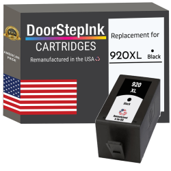 DOORSTEPINK Brand for HP 920Xl (CD975An) Remanufactured In The Usa Ink Cartridge In Black