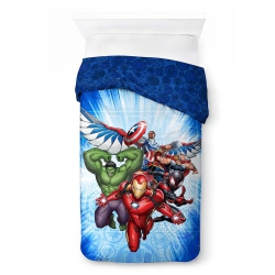 MARVEL Avengers (72" X 86") Soft & Cozy Colorful Reversible Twin/full Comforter for Kids