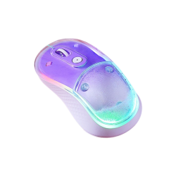 GREEN SCENIC Colorful Portable Wireless Mouse – 2.4G Wireless/bluetooth Dual-Mode Mouse, 4-Level Dpi Settings, Silent Click, Comfortable Grip