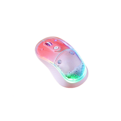 GREEN SCENIC Colorful Portable Wireless Mouse – 2.4G Wireless/bluetooth Dual-Mode Mouse, 4-Level Dpi Settings, Silent Click, Comfortable Grip