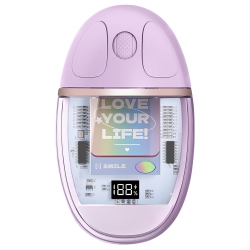 GREEN SCENIC Transparent Wireless Bluetooth Mouse -3 Modes (2.4G/bluetooth 5.0/3.0), RGB Lighting, Silent Click, USB-C Rechargeable, Led Battery