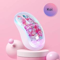 GREEN SCENIC Portable Wireless Mouse - 2.4G Wireless/bluetooth Dual Mode Mouse, 4-Level Dpi Settings, Silent Click, Comfortable Grip, USB-C