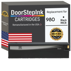DOORSTEPINK Brand for HP 980 (D8J10A) Micr Remanufactured In The Usa Ink Cartridge In Black