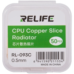 ESOURCE PARTS Replacement Rl-093C Chip Heat Sink Copper Sheet / 0.5MM (50 Pack) (Relife)