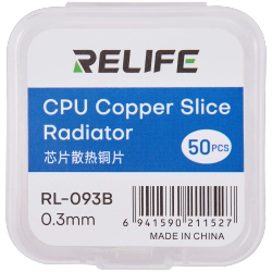 ESOURCE PARTS Replacement Rl-093B Chip Heat Sink Copper Sheet / 0.3MM (50 Pack) (Relife)