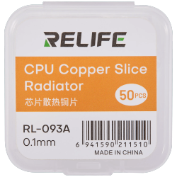 ESOURCE PARTS Replacement Rl-093A Chip Heat Sink Copper Sheet / 0.1MM (50 Pack) (Relife)