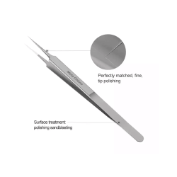 ESOURCE PARTS Replacement Micro Soldering Straight Ultra-Fine Tip Tweezer (0.15Mm) Non-Magnetic Esd Safe (Meta Online)