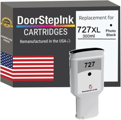 DOORSTEPINK Brand for HP 727Xl 300Ml (F9J79A) Photo Remanufactured In The Usa Ink Cartridges In Black