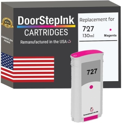DOORSTEPINK Brand for HP 727 130-Ml (B3P20A) Remanufactured In The Usa Ink Cartridges In Magenta