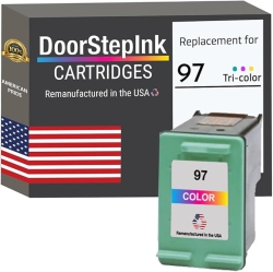 DOORSTEPINK Brand for HP 97 (C9363Wn) Color Remanufactured In The Usa Ink Cartridge