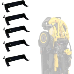 OECECA Vertical Collectible Car Wall Display Mount Compatible \w Lego Technic Series Racecars Display Car Collection By Wheels On Wall Made In Usa