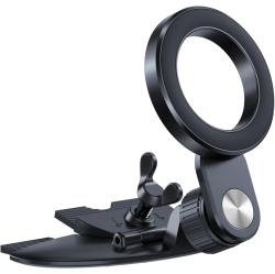 OECECA 1 for Magsafe CD Phone Holder for Car [17 Strong Magnets] Magnetic CD Player Phone Mount, Hollow Socket CD Slot Phone Mount for Iphone 16 15