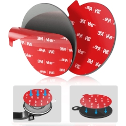 OECECA Very Strong Sticky Adhesive, 2.76In/70MM V Dashboard Pad Mounting Disk Adhesive Replacement Kit, Double Sided Stickers for Suction Cup