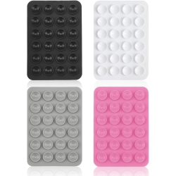 OECECA 24-Vacuum Suction Cup Phone Holder - Strong Adhesive Back & Waterproof Silicone Pad for Shower, Bathroom, Tile, Mirror - Secure Mount For