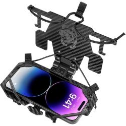 OECECA O Tactical Plate Carrier Accessories, Molle Phone Holder Version 2.0 Universal Chest Cell Phone Mount Tactical Vest Attachment Stability Phone