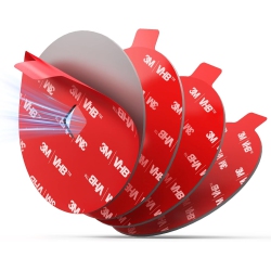 OECECA P 75MM Adhesive Pad Replacement for Suction Cup: 4PCs 2.95" Double Sided Sticky Tape for Dash Car Mount - 3M Vhb Round Sticker Heat Resistant